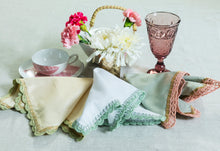 Load image into Gallery viewer, Medley cocktail napkin(Mint), set of 4

