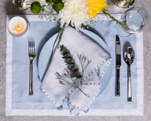 Load image into Gallery viewer, Pom Pom Mat and Napkin, set of 4
