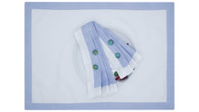 Load image into Gallery viewer, Flora (Cornflower) Mat and Napkin, set of 4
