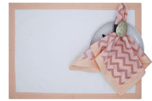 Load image into Gallery viewer, Harbour (Salmon) Mat and Napkin, set of 4
