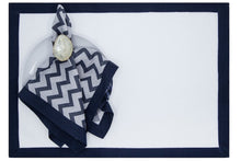 Load image into Gallery viewer, Harbour (Slate) Mat and Napkin, set of 4

