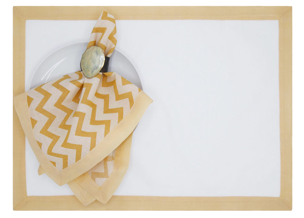 Harbour (Maize) Mat and Napkin, set of 4