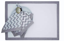 Load image into Gallery viewer, Harbour (Flint) Mat and Napkin, set of 4
