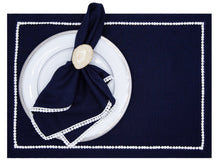 Load image into Gallery viewer, Midnight Mat and Napkin, set of 4
