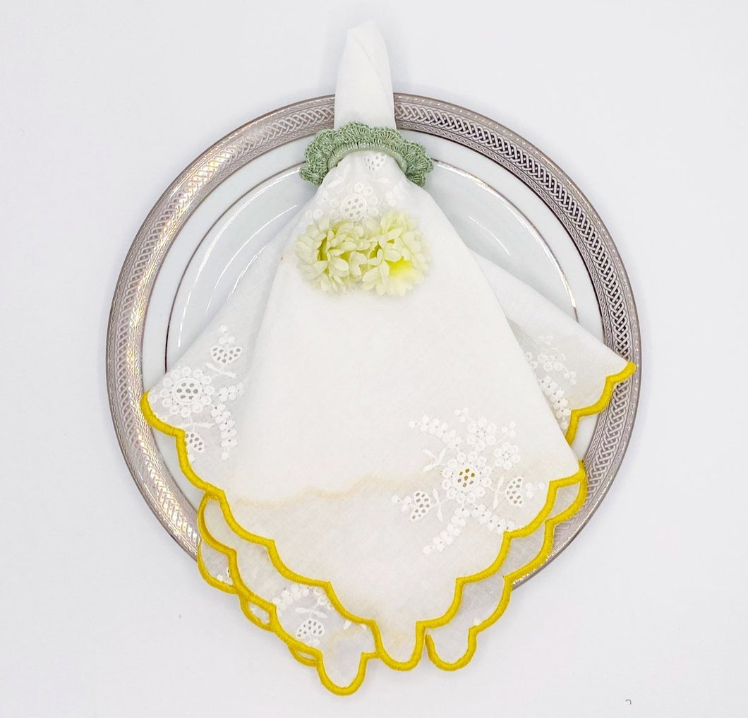 Chantilly (Yellow) Napkin, set of 4