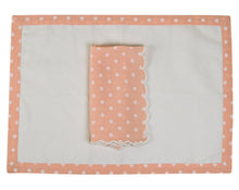 Load image into Gallery viewer, Polka (Carnation) Napkin, set of 4
