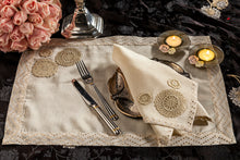 Load image into Gallery viewer, Medallion Mat and Napkin, set of 4
