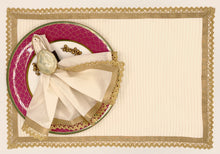 Load image into Gallery viewer, Nightfall Ivory Mat and Napkin, set of 4
