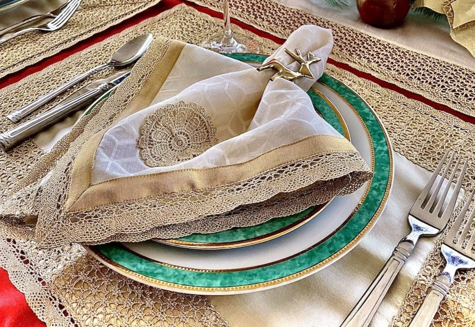 Chalice Mat and Napkin, Set of 4