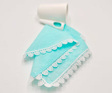 Load image into Gallery viewer, Macaroon Tea Napkins (Aqua), set of 4
