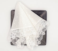 Load image into Gallery viewer, Macaroon (White) Tea Napkins, set of 4
