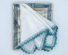 Load image into Gallery viewer, Medley cocktail napkins(Aqua), set of 4
