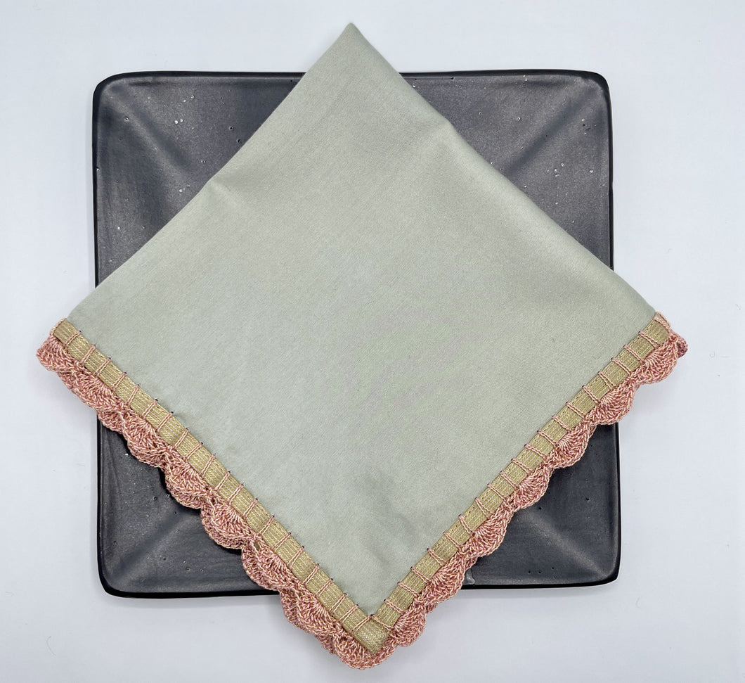 Medley cocktail napkin (Sage Green), set of 4