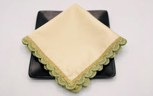 Load image into Gallery viewer, Medley cocktail napkins (Vanilla &amp; Fern), set of 4

