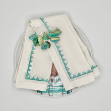 Load image into Gallery viewer, Frolic Turquoise Napkin
